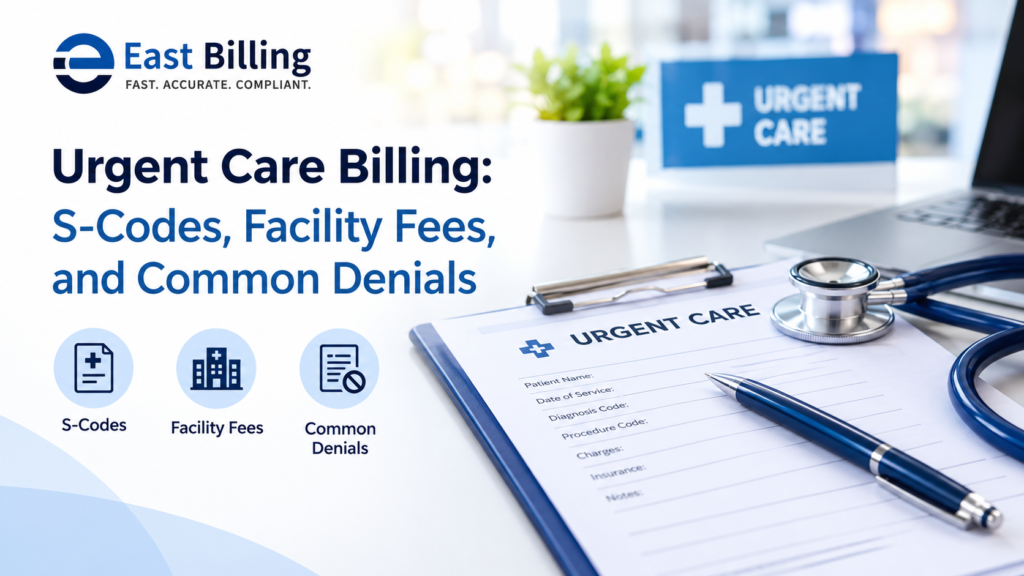Urgent Care Billing- S-Codes, Facility Fees, and Common Denials